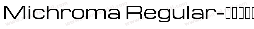 Michroma Regular字体转换